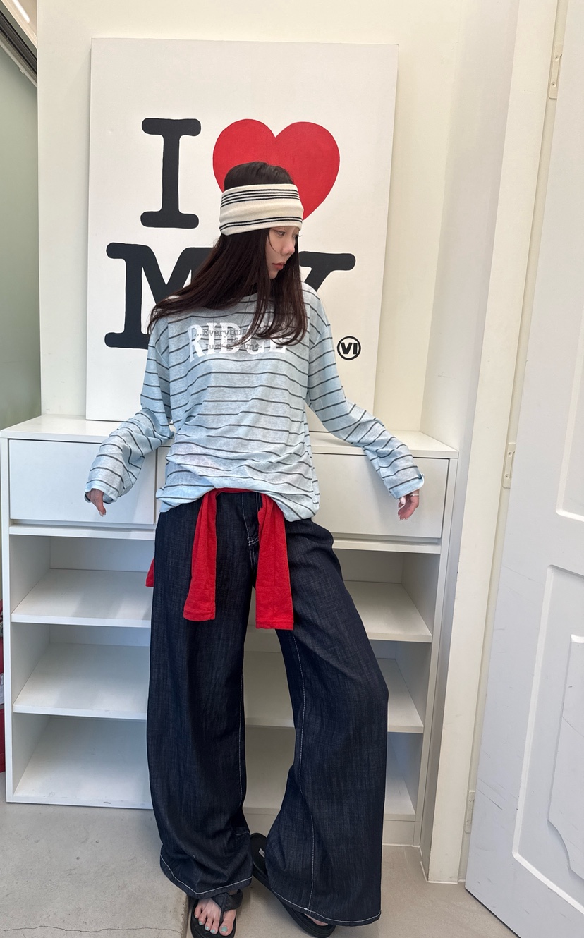 LUMIPLE韓國代購女士新款26春夏熱賣人氣職業時尚推薦牛仔褲LUMIPLE牛仔褲