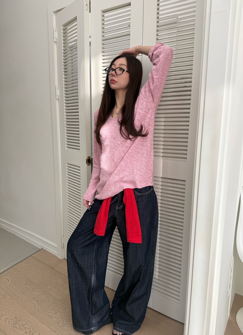 LUMIPLE韓國代購女士新款26春夏熱賣人氣職業時尚推薦牛仔褲LUMIPLE牛仔褲