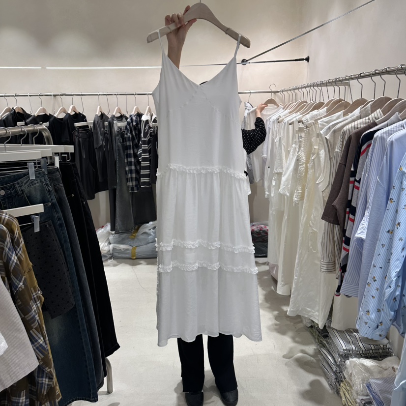 Color B韓國東大門代購女士新款休閑26春夏職業熱賣連衣裙Color B連衣裙圖色1