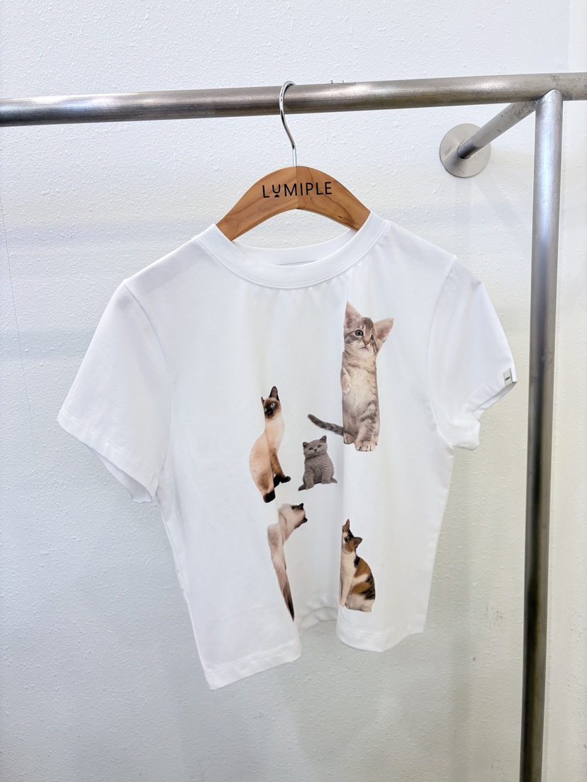 LUMIPLE韓國東大門直郵女裝新款休閑26春夏推薦熱賣職業T恤LUMIPLET恤圖色2