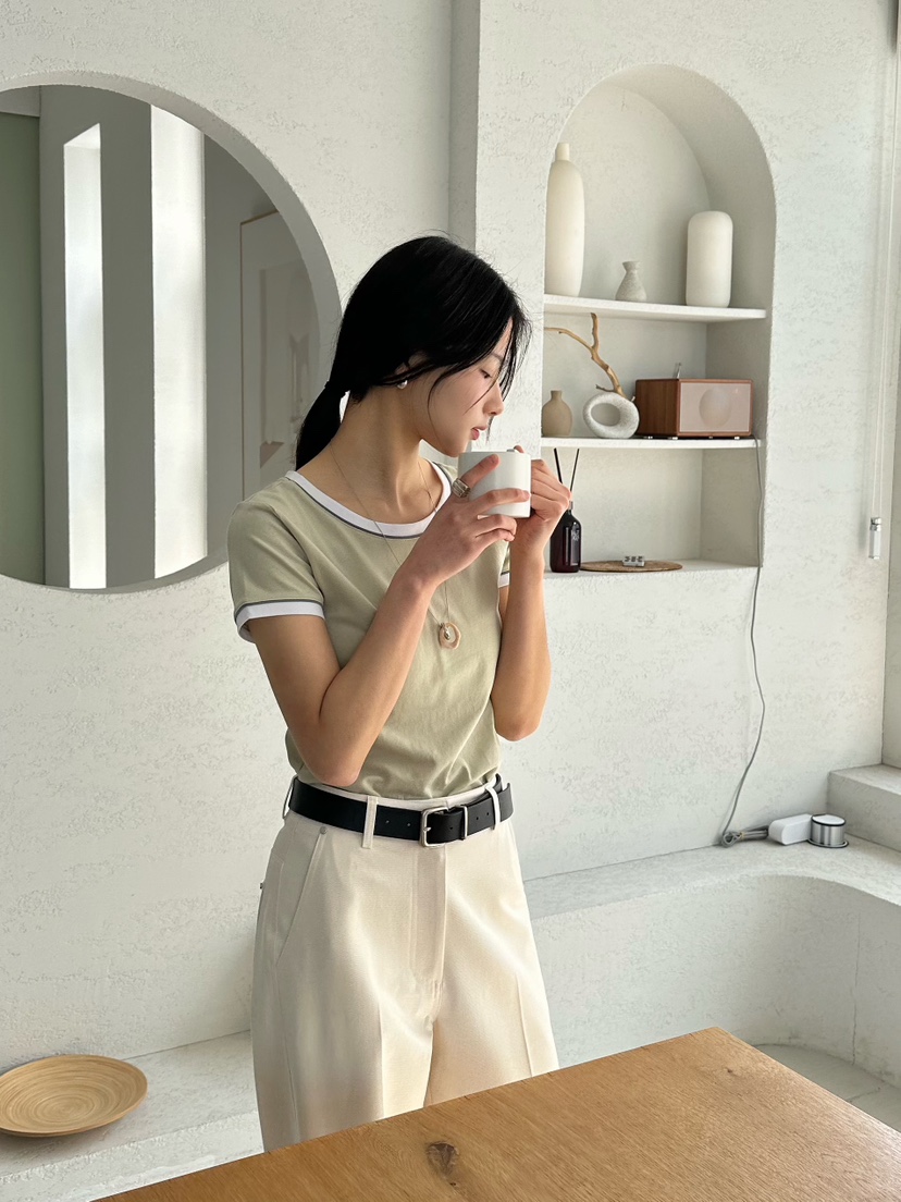 2ND GATE韓國直郵實拍女裝新款推薦休閑人氣時尚職業T恤2ND GATET恤