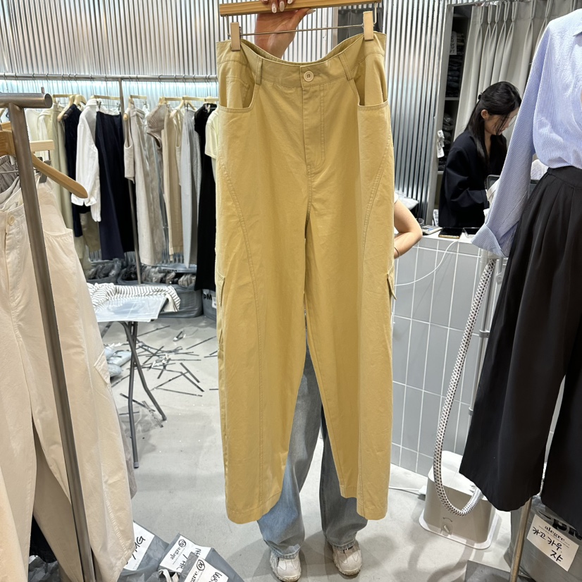 ALEGRE韓國直郵女裝新品熱賣推薦人氣休閑26春夏休閑褲口袋ALEGRE休閑褲圖色1