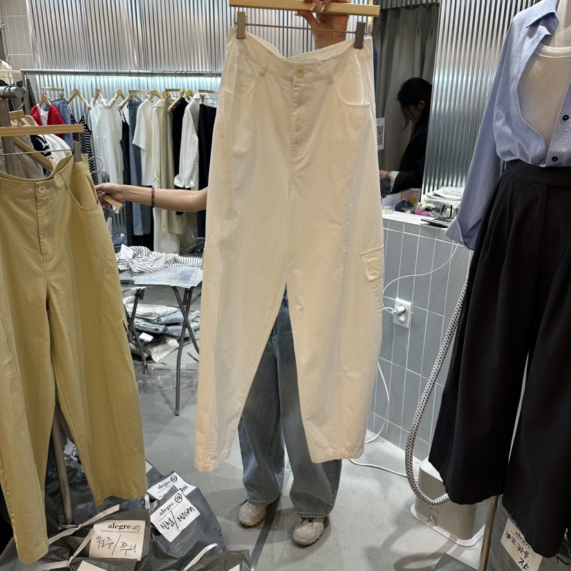 ALEGRE韓國直郵女裝新品熱賣推薦人氣休閑26春夏休閑褲口袋ALEGRE休閑褲圖色2