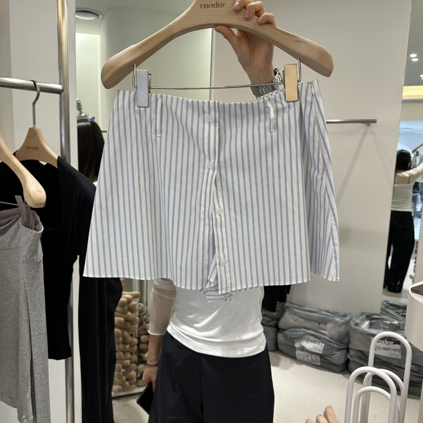 RENDER韓國直郵實拍女士新款人氣職業推薦時尚短褲不含腰帶RENDER短褲圖色1