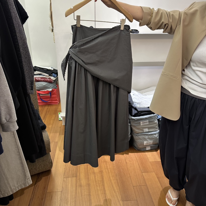 NAVE韓國直郵實拍女士新品推薦人氣26春夏熱賣休閑時尚長裙NAVE長裙