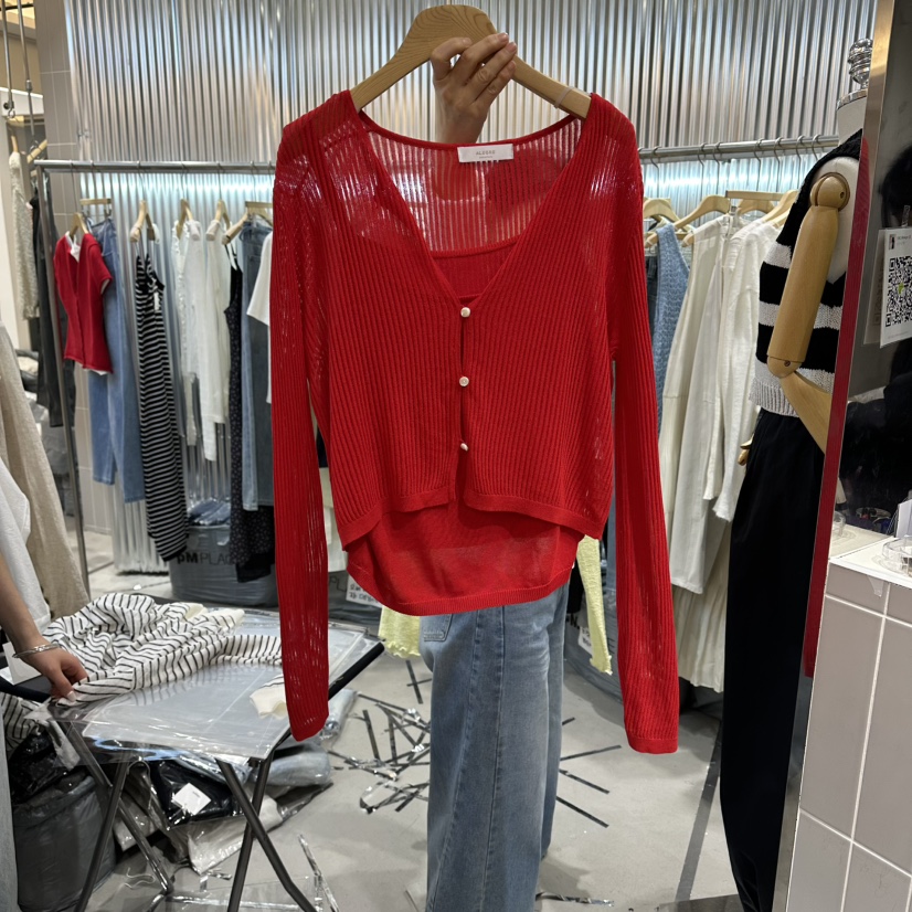 ALEGRE韓國直郵女士新款時尚熱賣26春夏套裝兩件套套裝開衫ALEGRE套裝圖色3