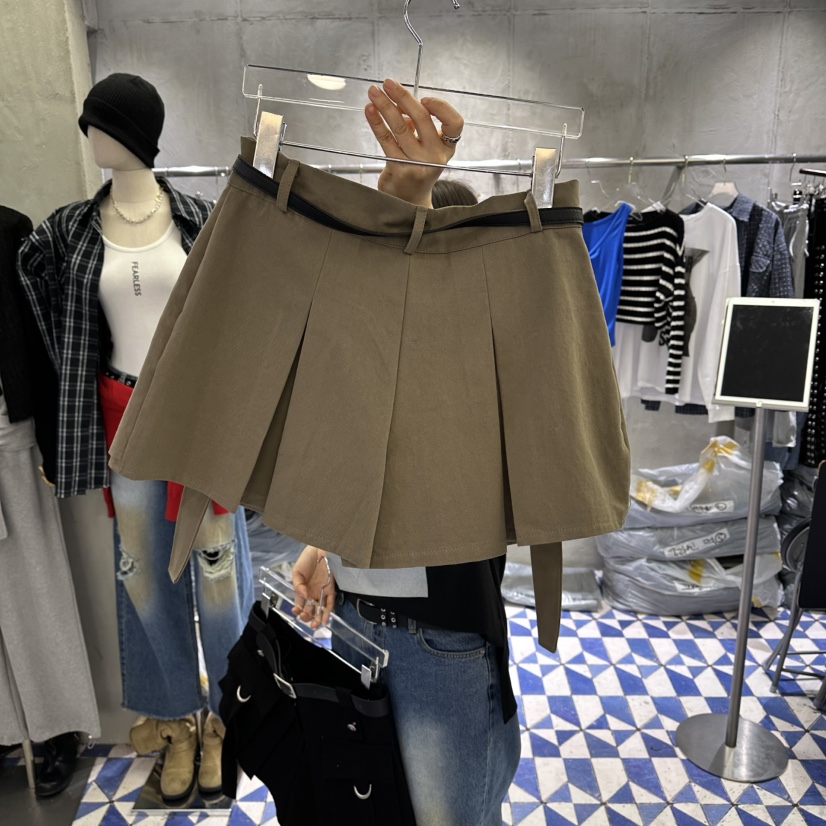 AMOUR韓國東大門直郵女裝新款推薦職業26春夏短褲不含腰帶AMOUR短褲