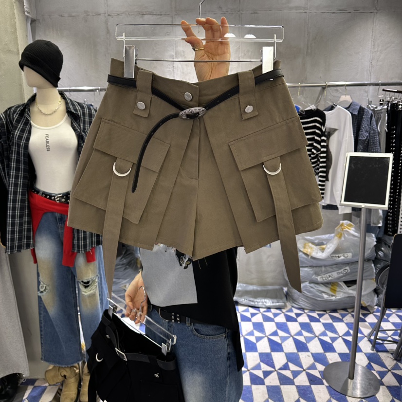 AMOUR韓國東大門直郵女裝新款推薦職業26春夏短褲不含腰帶AMOUR短褲圖色2