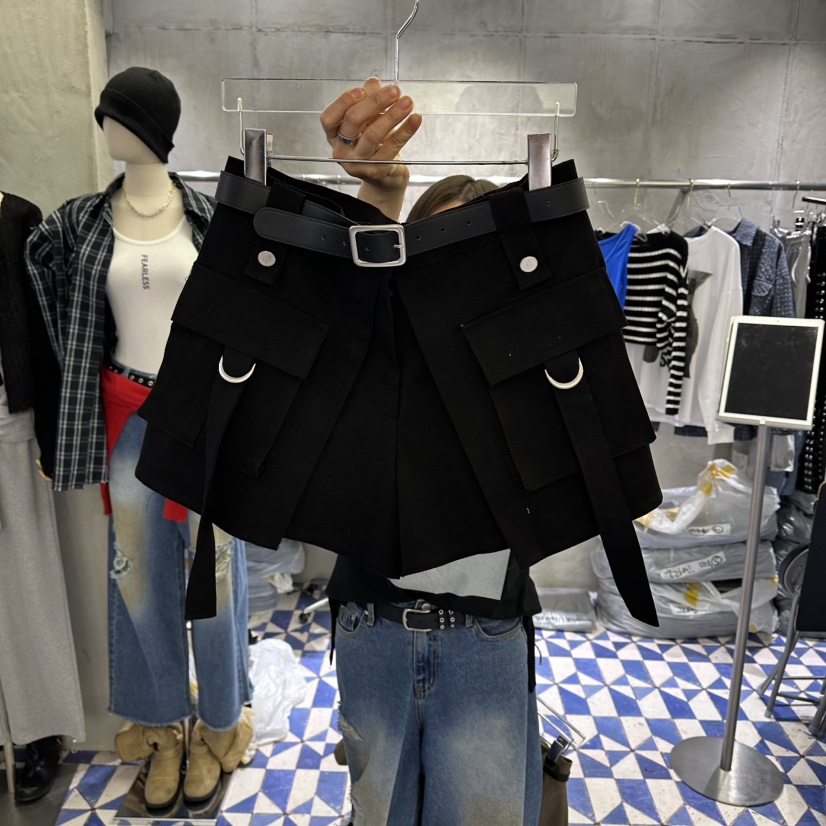 AMOUR韓國東大門直郵女裝新款推薦職業26春夏短褲不含腰帶AMOUR短褲圖色3