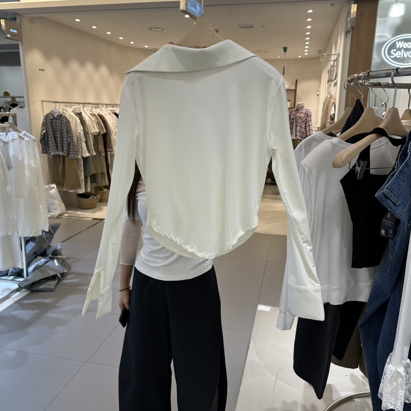 RENDER韓國東大門代購女士新款職業襯衫蕾絲衫不含內搭不含項鏈RENDER襯衫/蕾絲衫