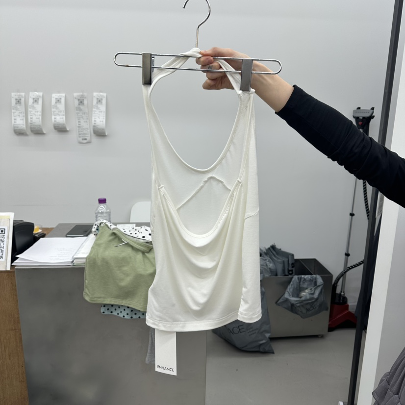 ENHANCE韓國直郵實拍女士新款熱賣休閑推薦吊帶背心不含內搭ENHANCE/HOPESMORE吊帶/背心