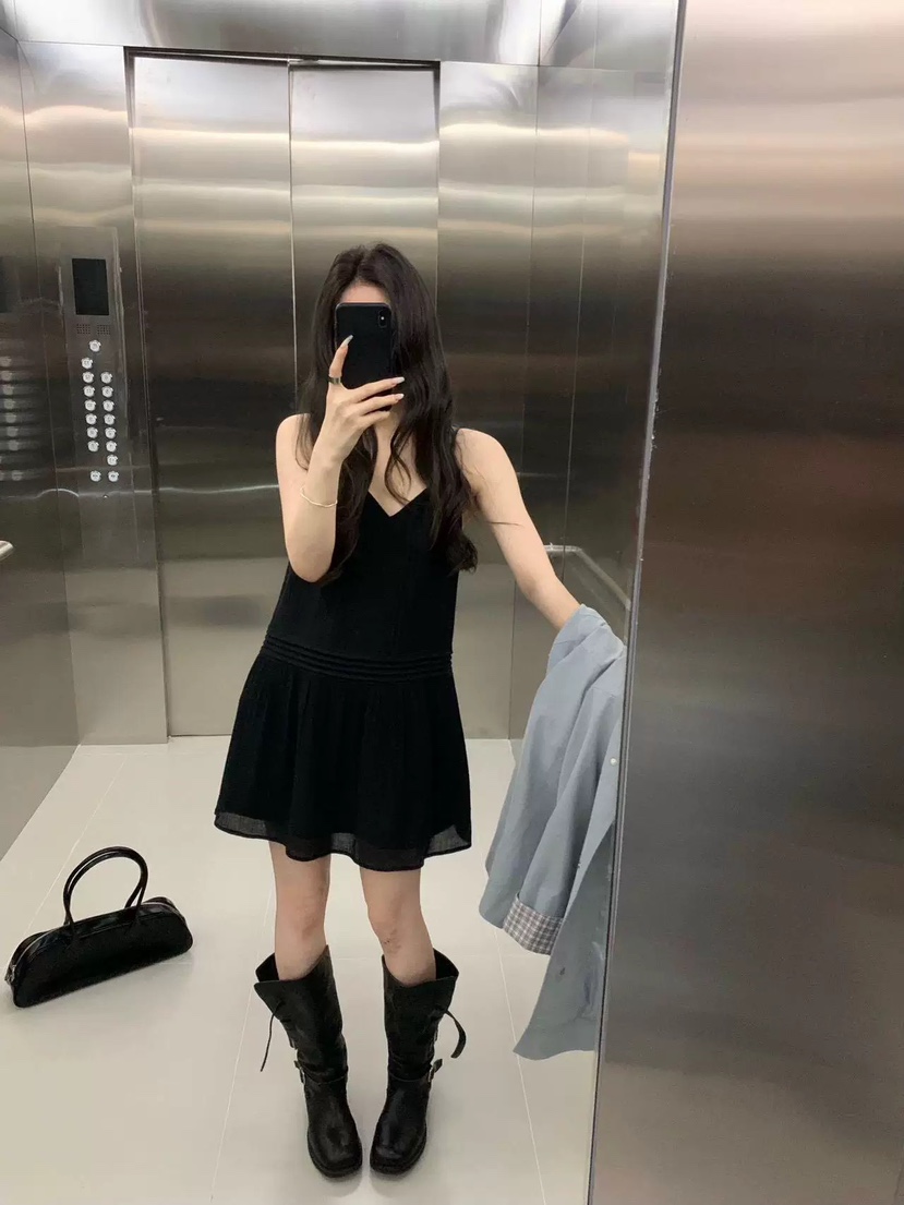 VIVANI韓國直郵女士新品人氣時尚休閑熱賣連衣裙不含腰帶VIVANI連衣裙