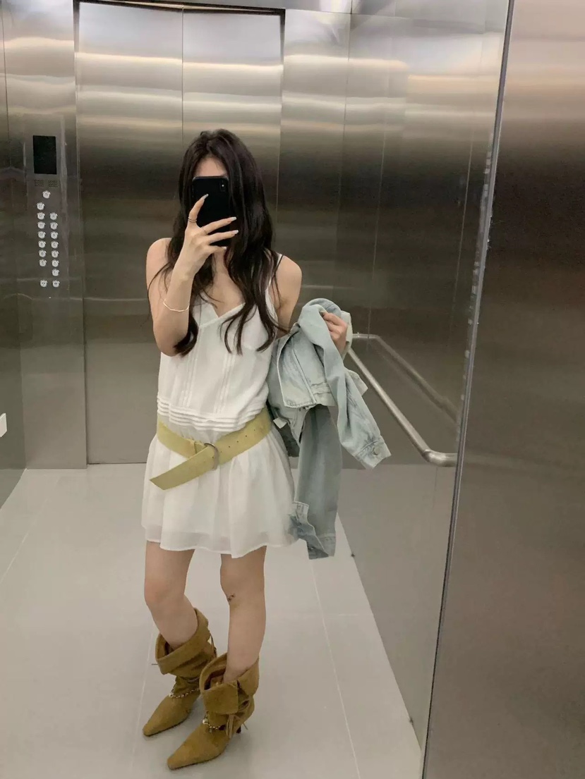 VIVANI韓國直郵女士新品人氣時尚休閑熱賣連衣裙不含腰帶VIVANI連衣裙