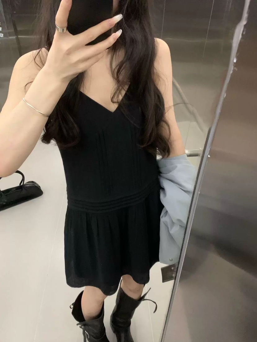 VIVANI韓國直郵女士新品人氣時尚休閑熱賣連衣裙不含腰帶VIVANI連衣裙圖色1