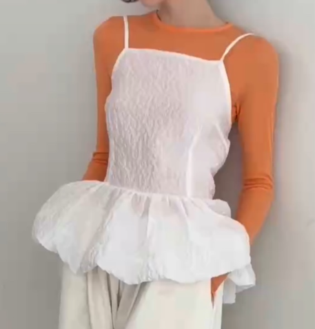 SO BAE東大門實拍女裝新款人氣時尚休閑吊帶背心不含內搭SO BAE吊帶/背心圖色1