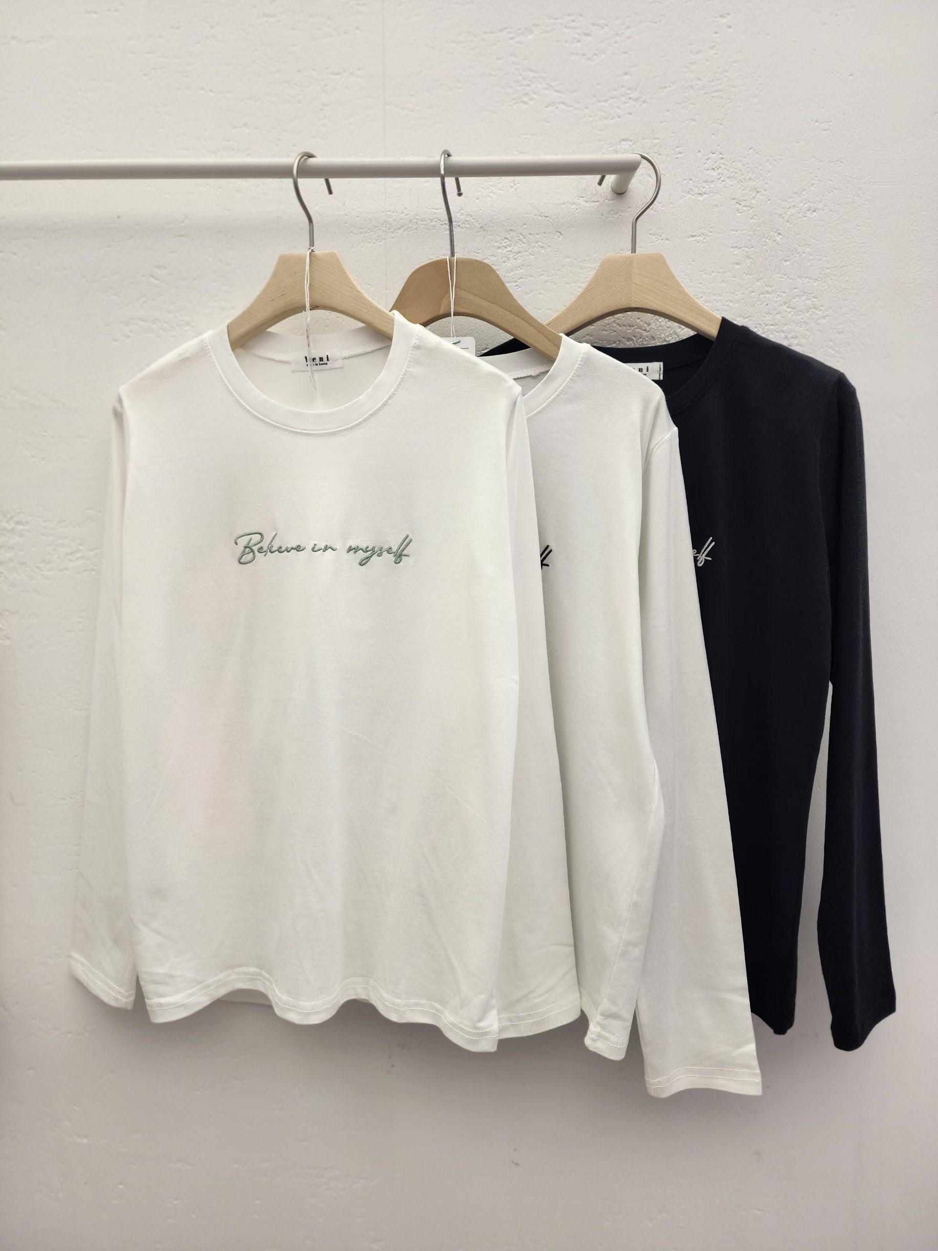 VENI東大門直郵女士新款休閑26春夏時尚人氣職業熱賣長袖T恤VENI長袖T恤