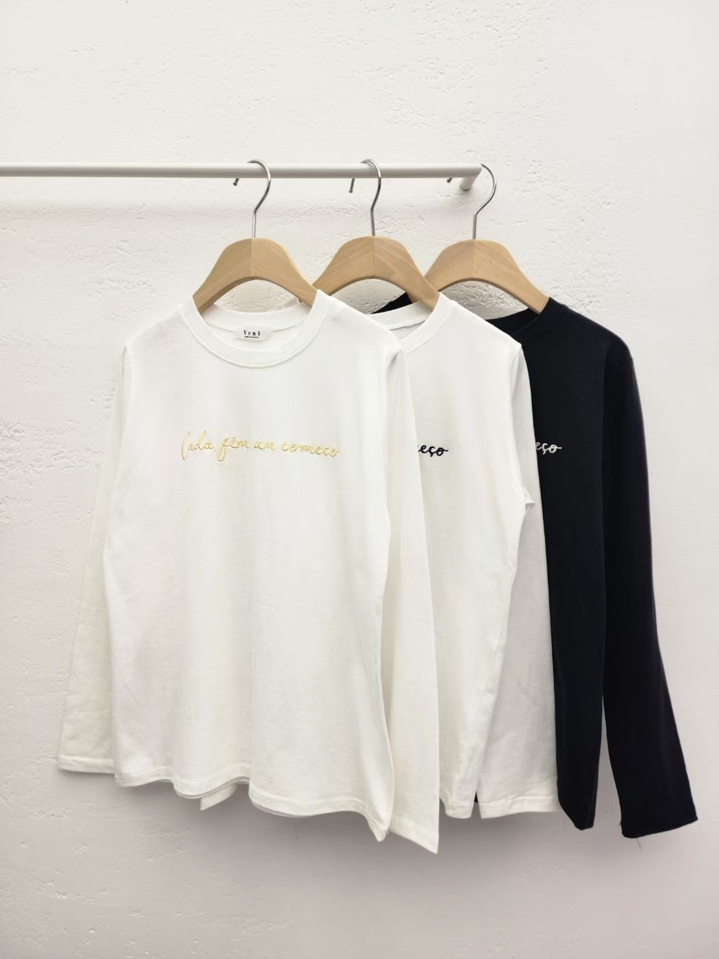 VENI東大門實拍女裝新品推薦休閑26春夏長袖T恤莫代爾棉質VENI長袖T恤
