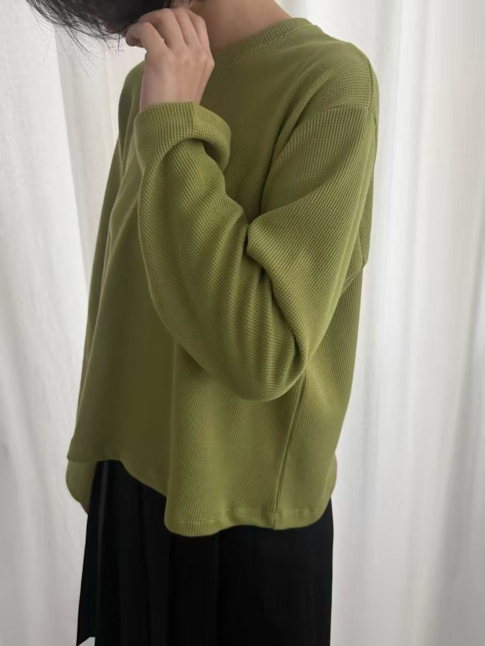 CAROLINE東大門代購女裝新品推薦人氣真品長袖T恤不含屁簾CARO_LINE長袖T恤圖色3