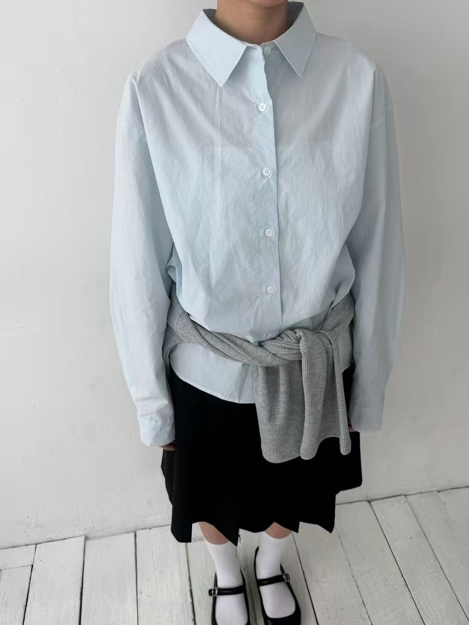 CAROLINE韓國直郵女裝新款時尚熱賣推薦襯衫蕾絲衫不含屁簾CARO_LINE襯衫/蕾絲衫圖色1