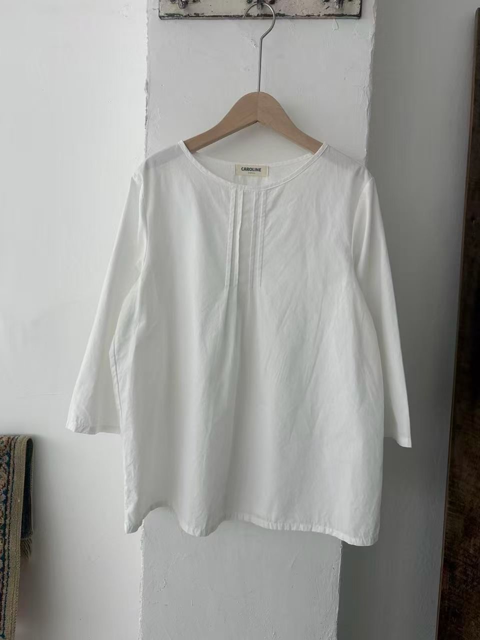 CAROLINE韓國代購女士新款熱賣推薦職業真品時尚襯衫蕾絲衫CARO_LINE襯衫/蕾絲衫圖色1