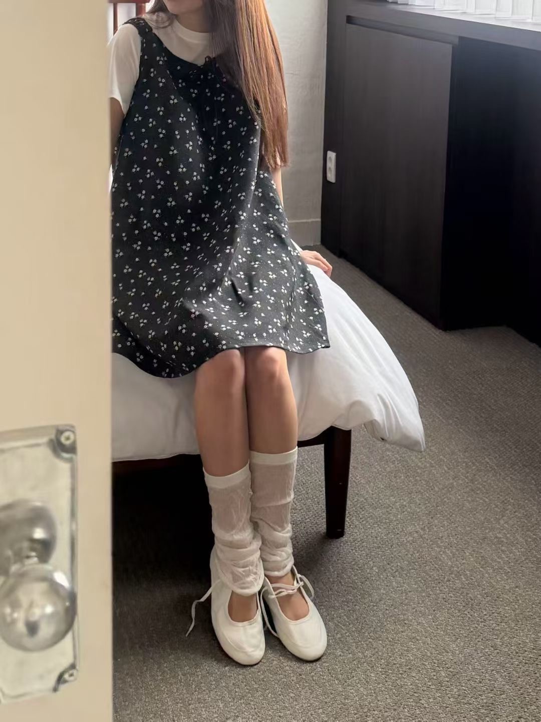 CAROLINE東大門代購女士新品26春夏休閑職業連衣裙不含內搭CARO_LINE連衣裙圖色2