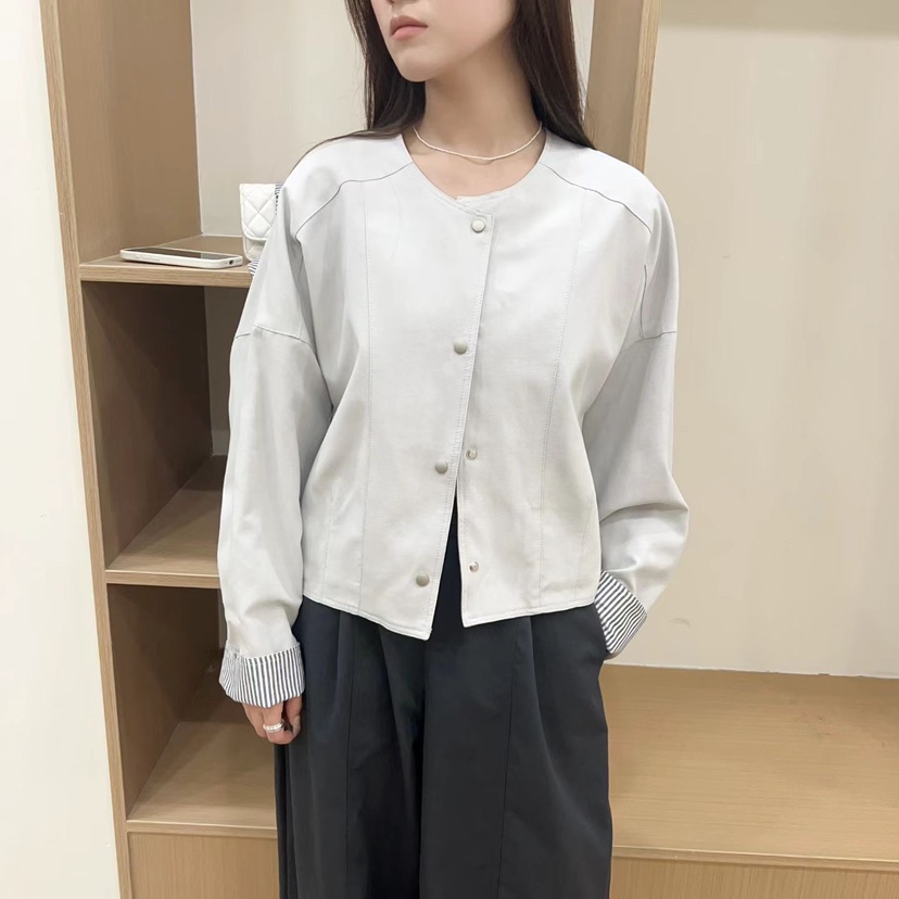 VIVANI東大門實拍女裝新品熱賣推薦休閑夾克含絲巾套裝圍巾VIVANI夾克