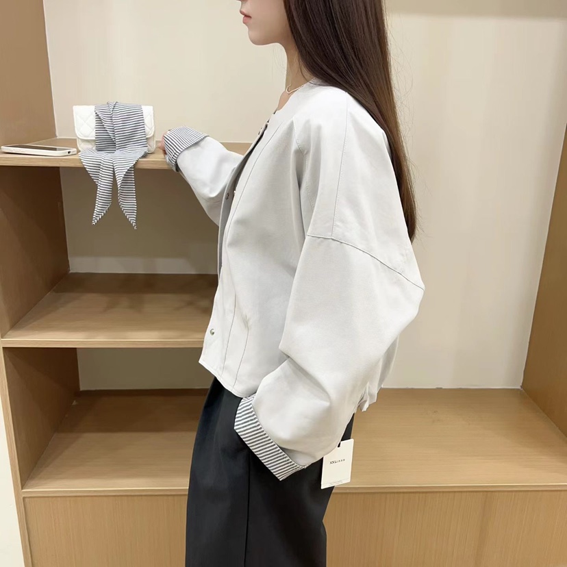 VIVANI東大門實拍女裝新品熱賣推薦休閑夾克含絲巾套裝圍巾VIVANI夾克