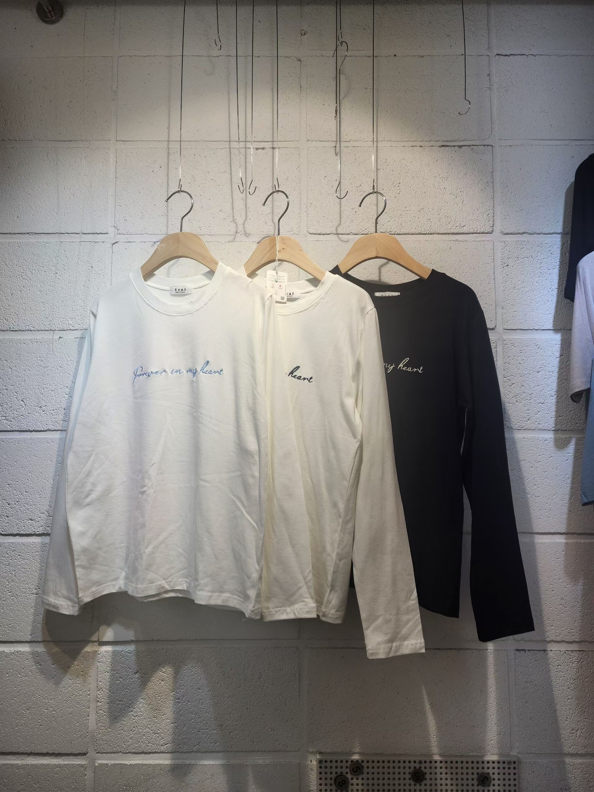 VENI東大門直郵女士新款時尚熱賣休閑職業推薦人氣長袖T恤VENI長袖T恤