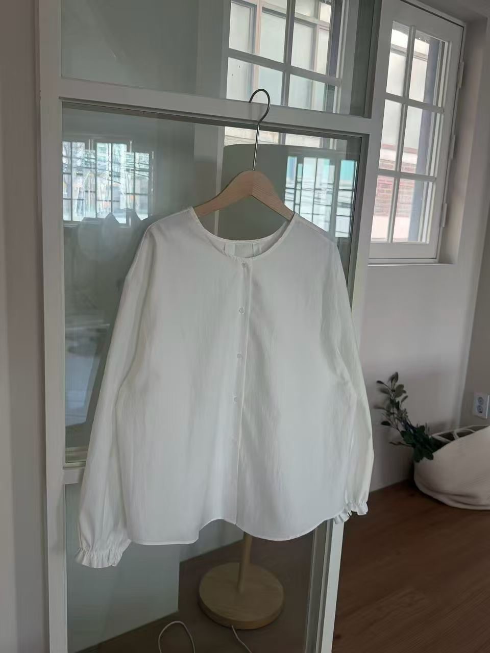 CAROLINE韓國代購女裝新品職業休閑真品人氣時尚襯衫蕾絲衫CARO_LINE襯衫/蕾絲衫圖色1