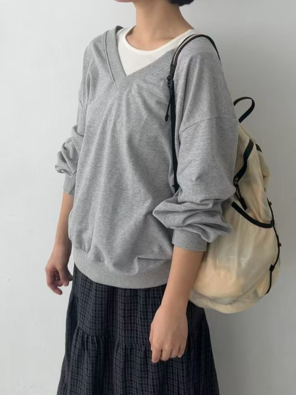 CAROLINE東大門代購女裝新款休閑時尚真品推薦衛衣不含內搭CARO_LINE衛衣圖色1