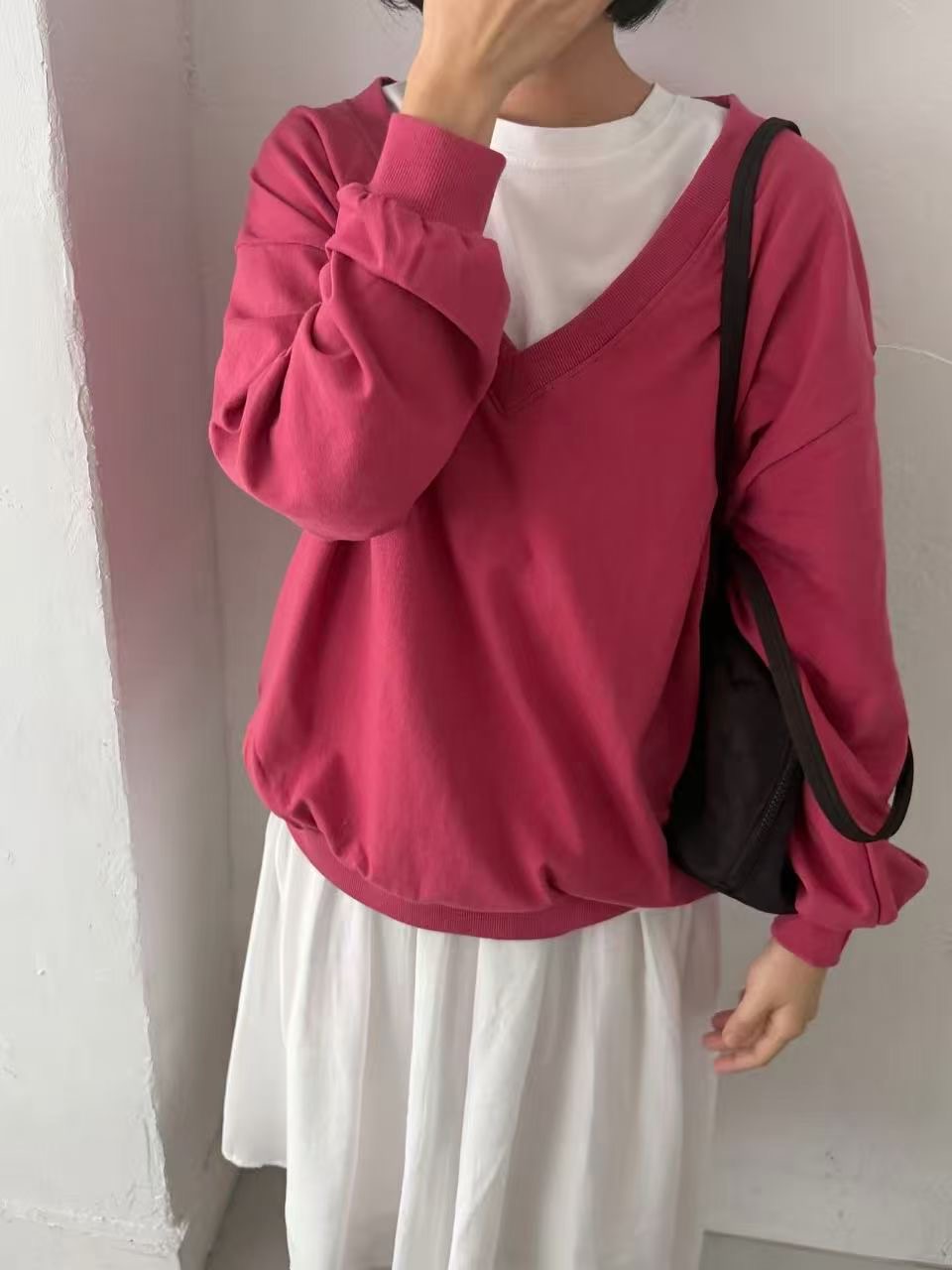 CAROLINE東大門代購女裝新款休閑時尚真品推薦衛衣不含內搭CARO_LINE衛衣圖色2