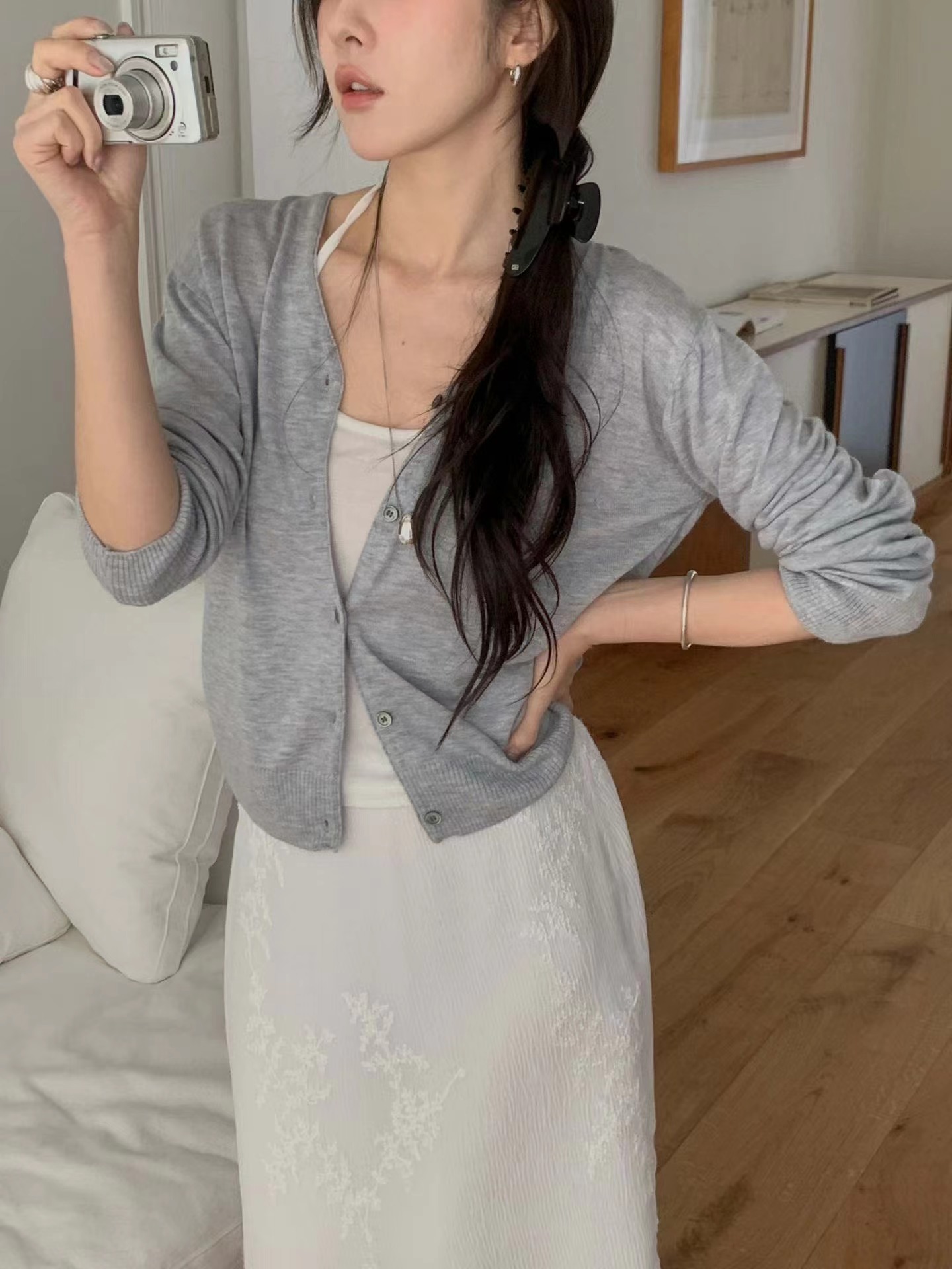 MIELLE-미엘르-OT東大門實拍女裝新品休閑熱賣針織衫開衫MIELLE-미엘르-OT針織衫圖色3