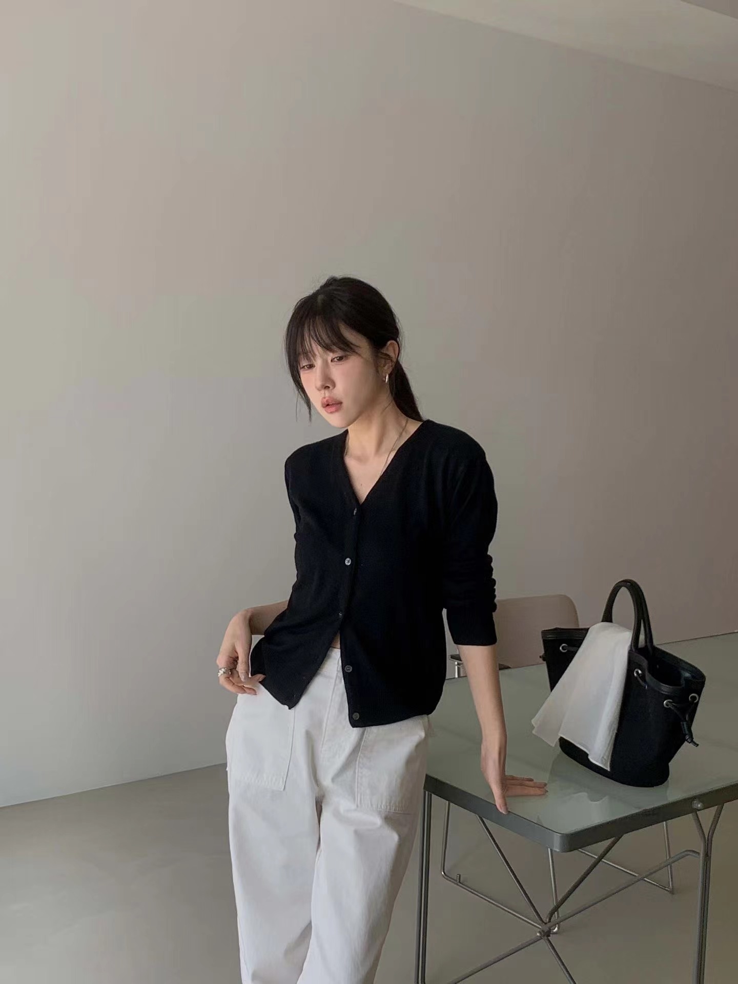 MIELLE-미엘르-OT東大門實拍女裝新品休閑熱賣針織衫開衫MIELLE-미엘르-OT針織衫圖色4