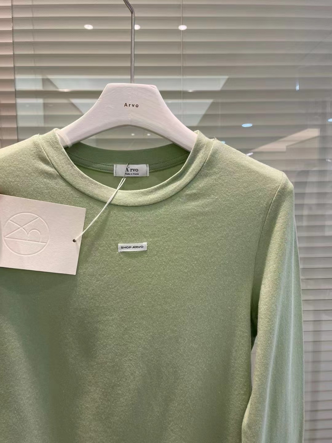 ARVO東大門直郵女裝新款推薦真品職業時尚熱賣26春夏長袖T恤ARVO長袖T恤