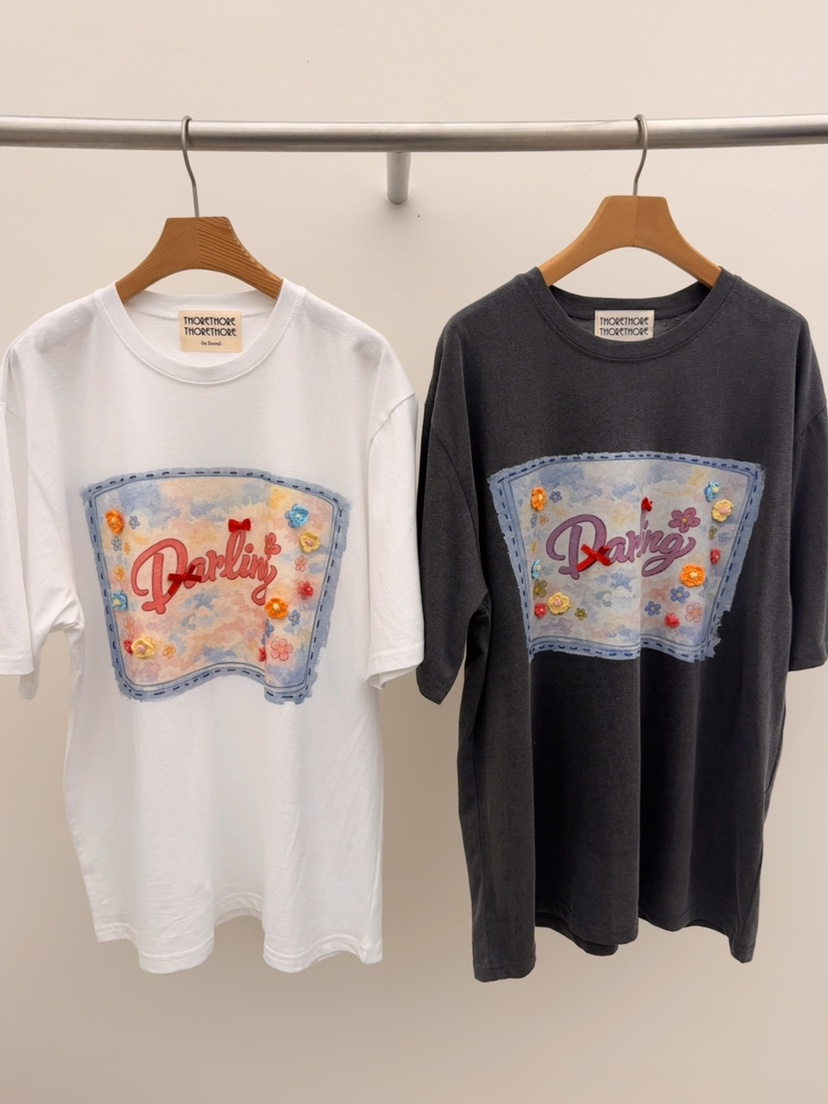 THORE韓國代購女裝新品人氣熱賣推薦時尚職業26春夏休閑T恤THORET恤