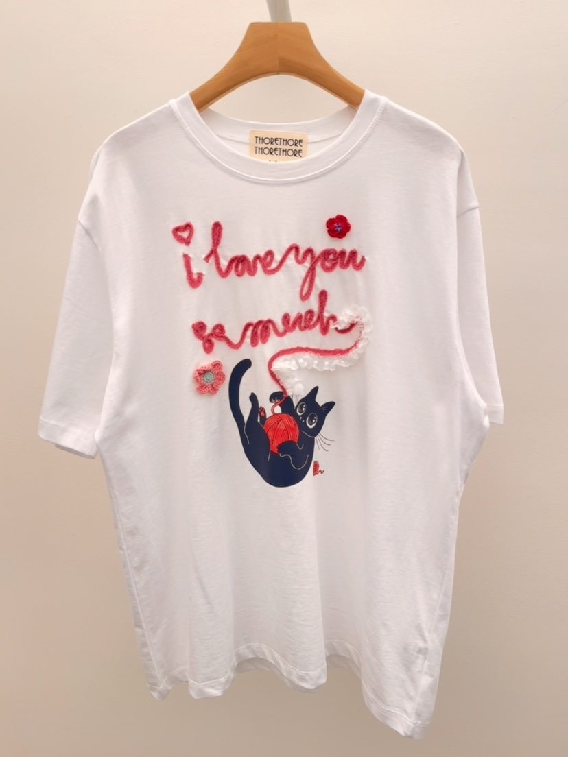 THORE韓國東大門代購女裝新品時尚休閑人氣推薦熱賣職業T恤THORET恤圖色2粉色字