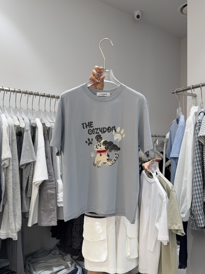 LOOKK/MIMME韓國代購女士新款時尚休閑熱賣推薦人氣26春夏T恤LOOKK/MIMMET恤圖色3