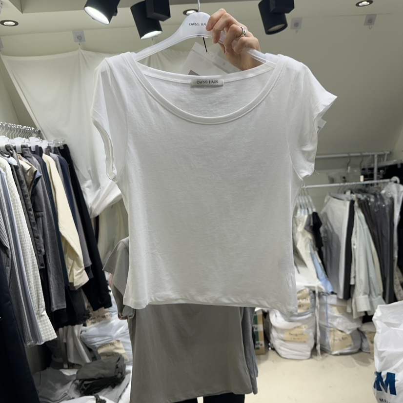 OWNS韓國直郵女裝新款26春夏推薦休閑人氣時尚熱賣職業T恤OWNS HAUST恤圖色1