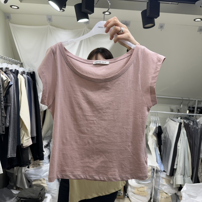 OWNS韓國直郵女裝新款26春夏推薦休閑人氣時尚熱賣職業T恤OWNS HAUST恤圖色5