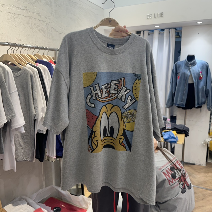 DE LINE韓國直郵實拍女裝新品熱賣推薦職業人氣時尚26春夏T恤DE LINET恤圖色2