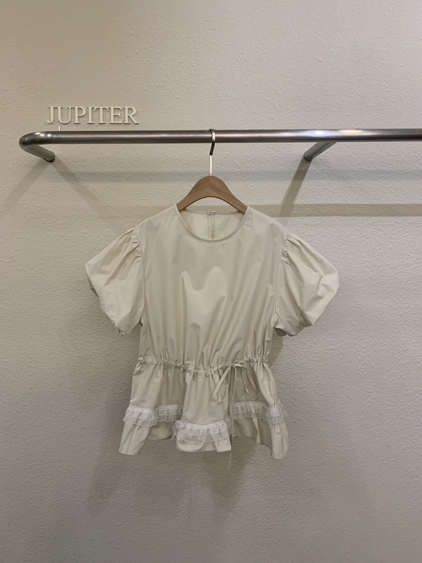 JUPITER韓國代購女士新品時尚職業休閑人氣推薦襯衫蕾絲衫JUPITER襯衫/蕾絲衫圖色1