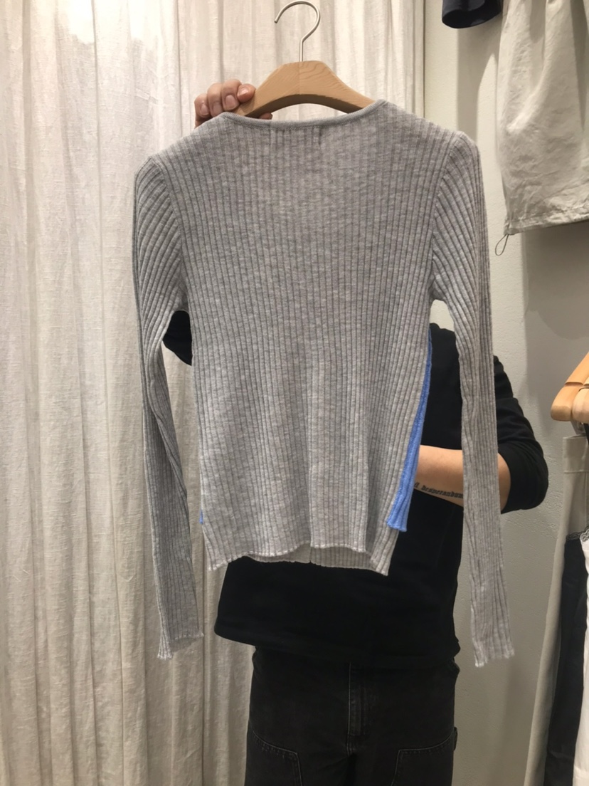 AHOY韓國東大門直郵女裝新品人氣休閑職業26春夏針織衫假兩件AHOY針織衫