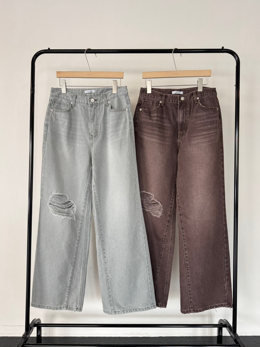 LIMLIMLIM韓國東大門代購女裝新款時尚人氣牛仔褲水洗牛仔布LIM LIM LIM牛仔褲