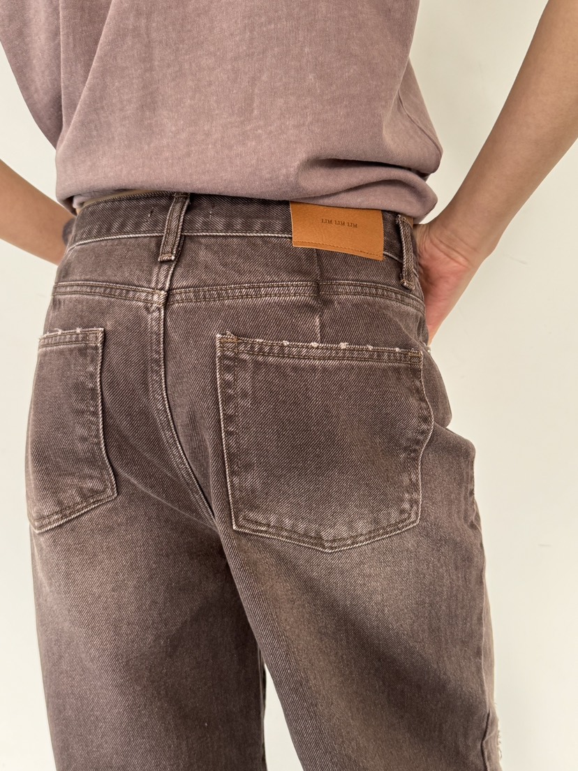 LIMLIMLIM韓國東大門代購女裝新款時尚人氣牛仔褲水洗牛仔布LIM LIM LIM牛仔褲