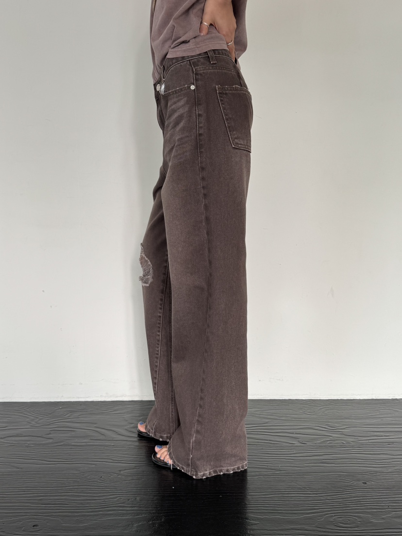 LIMLIMLIM韓國東大門代購女裝新款時尚人氣牛仔褲水洗牛仔布LIM LIM LIM牛仔褲