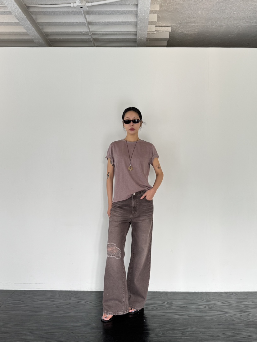 LIMLIMLIM韓國東大門代購女裝新款時尚人氣牛仔褲水洗牛仔布LIM LIM LIM牛仔褲