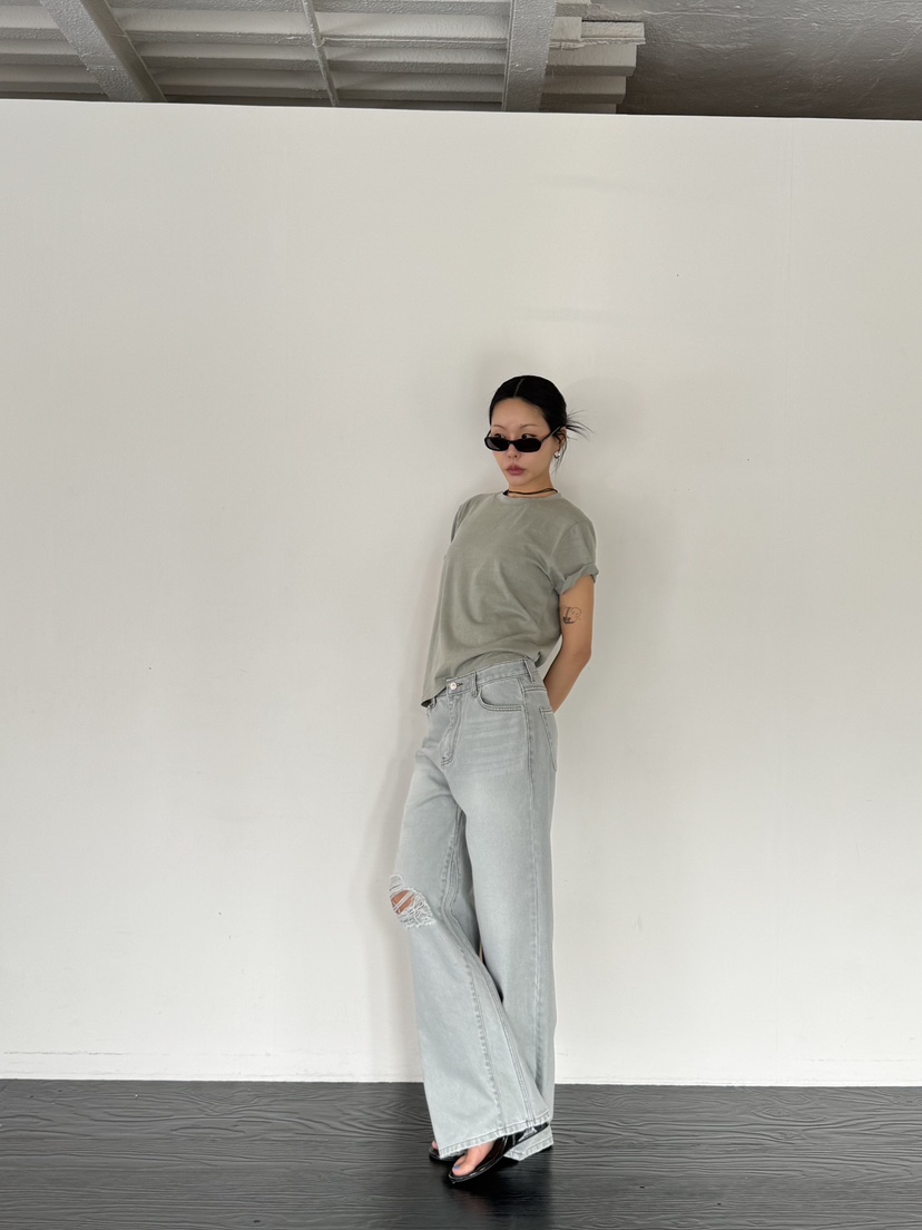 LIMLIMLIM韓國東大門代購女裝新款時尚人氣牛仔褲水洗牛仔布LIM LIM LIM牛仔褲