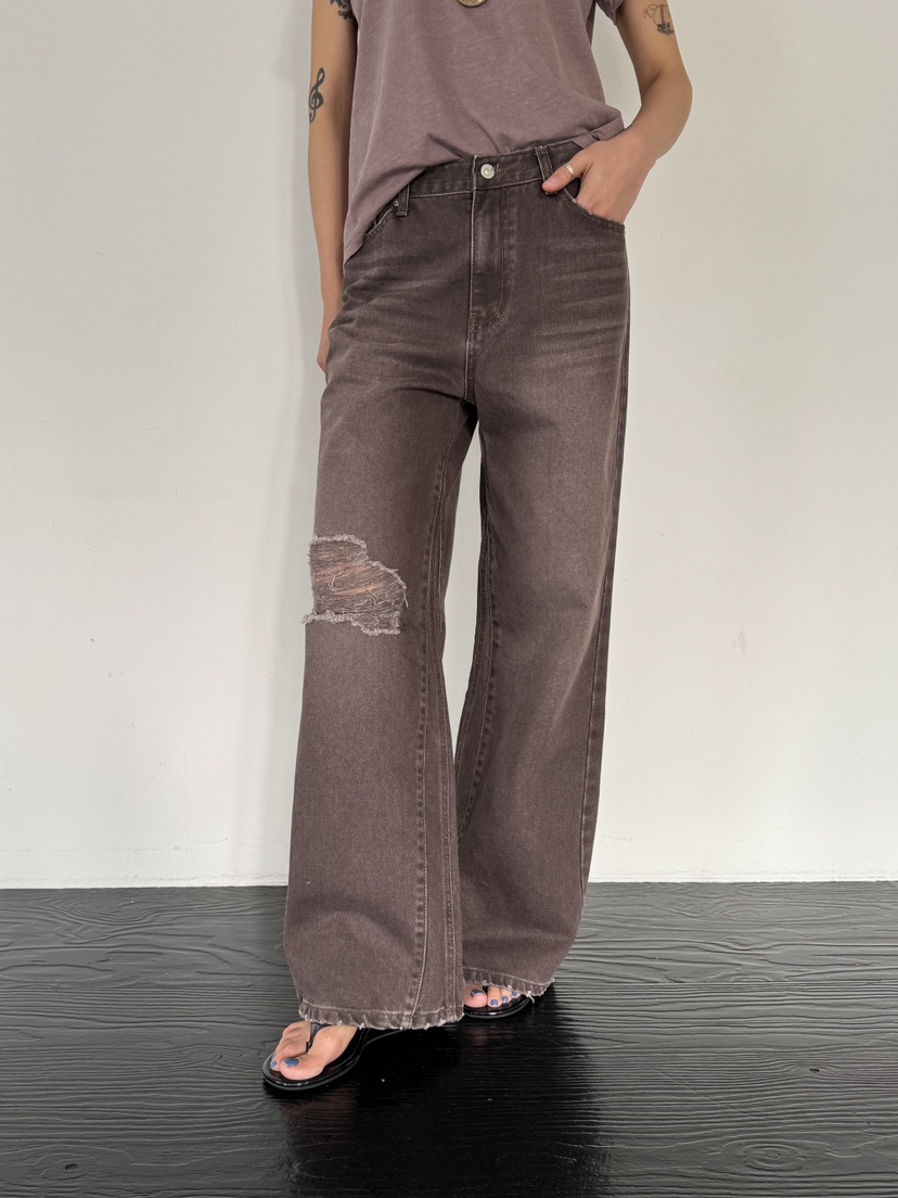 LIMLIMLIM韓國東大門代購女裝新款時尚人氣牛仔褲水洗牛仔布LIM LIM LIM牛仔褲圖色1