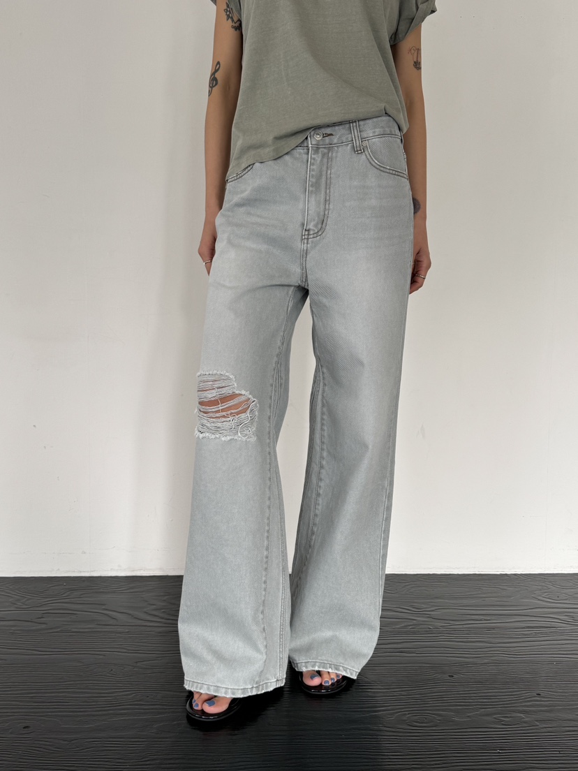 LIMLIMLIM韓國東大門代購女裝新款時尚人氣牛仔褲水洗牛仔布LIM LIM LIM牛仔褲圖色2