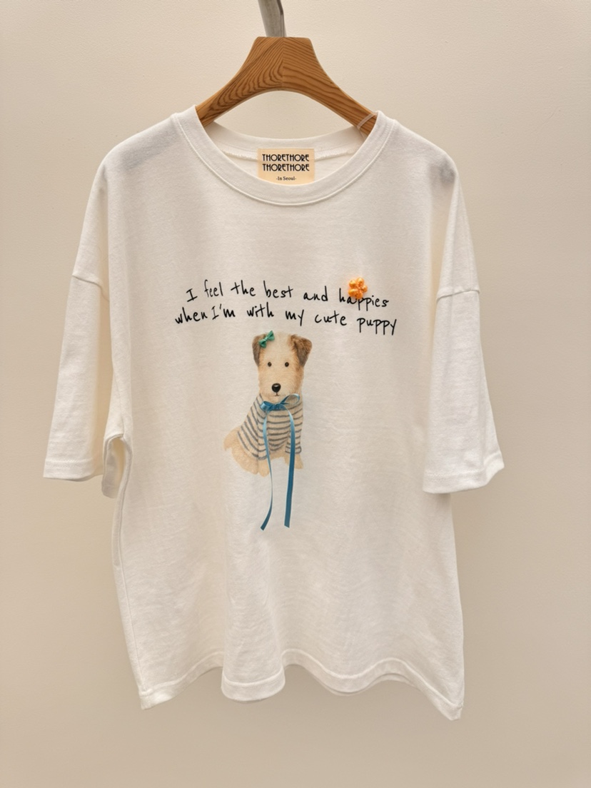 THORE韓國直郵實拍女裝新品人氣休閑職業26春夏推薦時尚T恤THORET恤圖色1